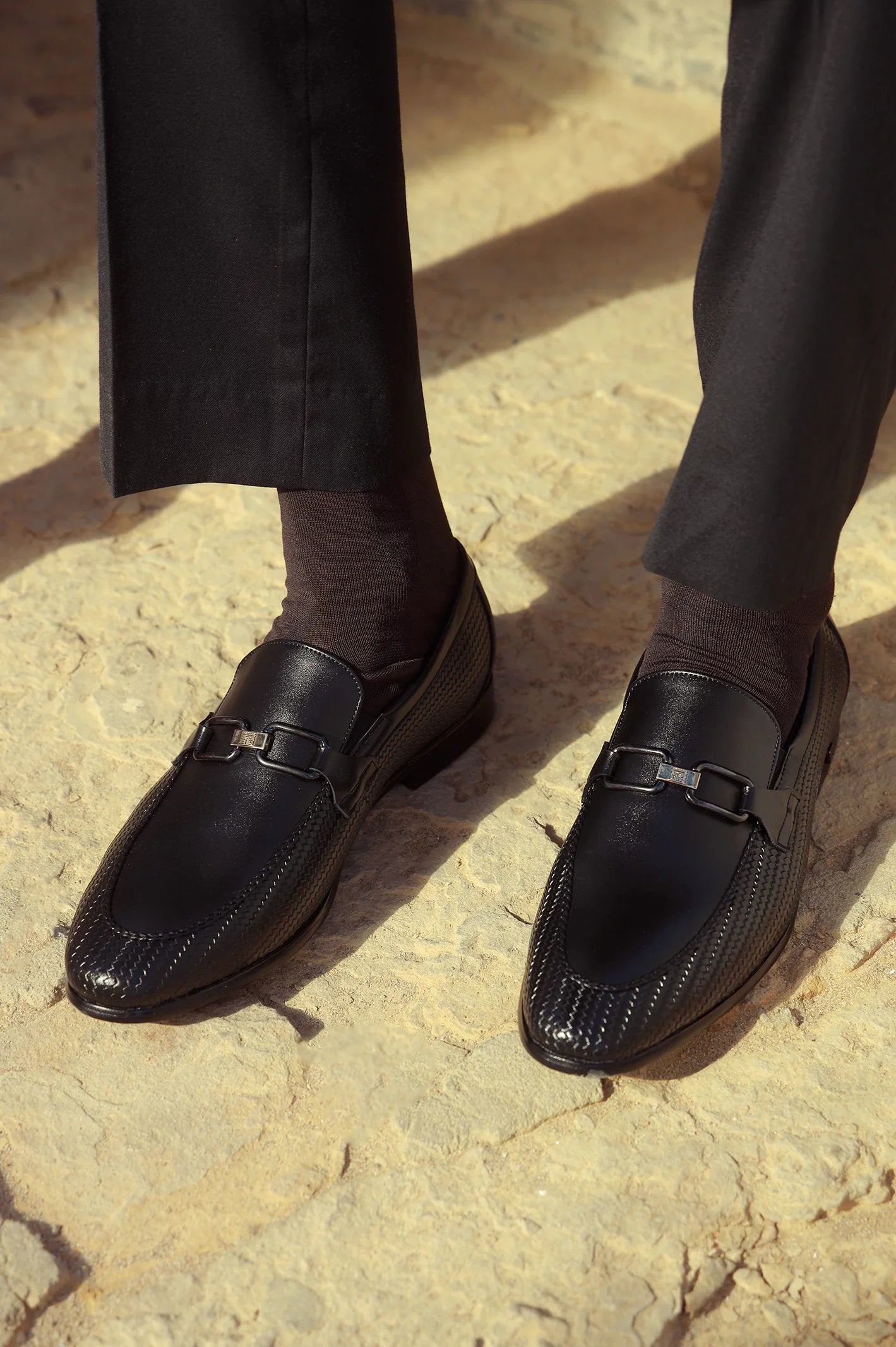 Black Men Formal Moccassins