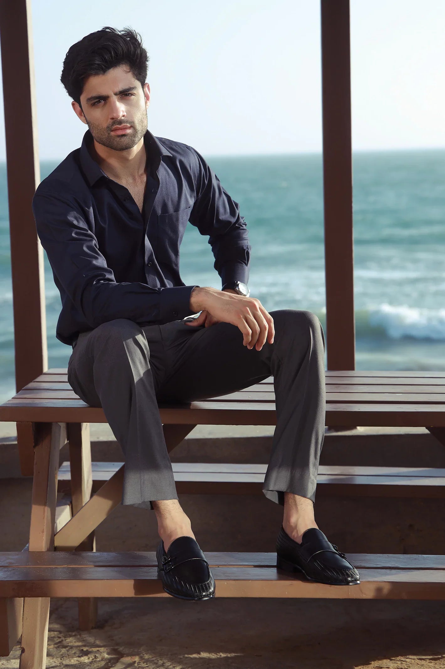 Black Men Formal Moccassins