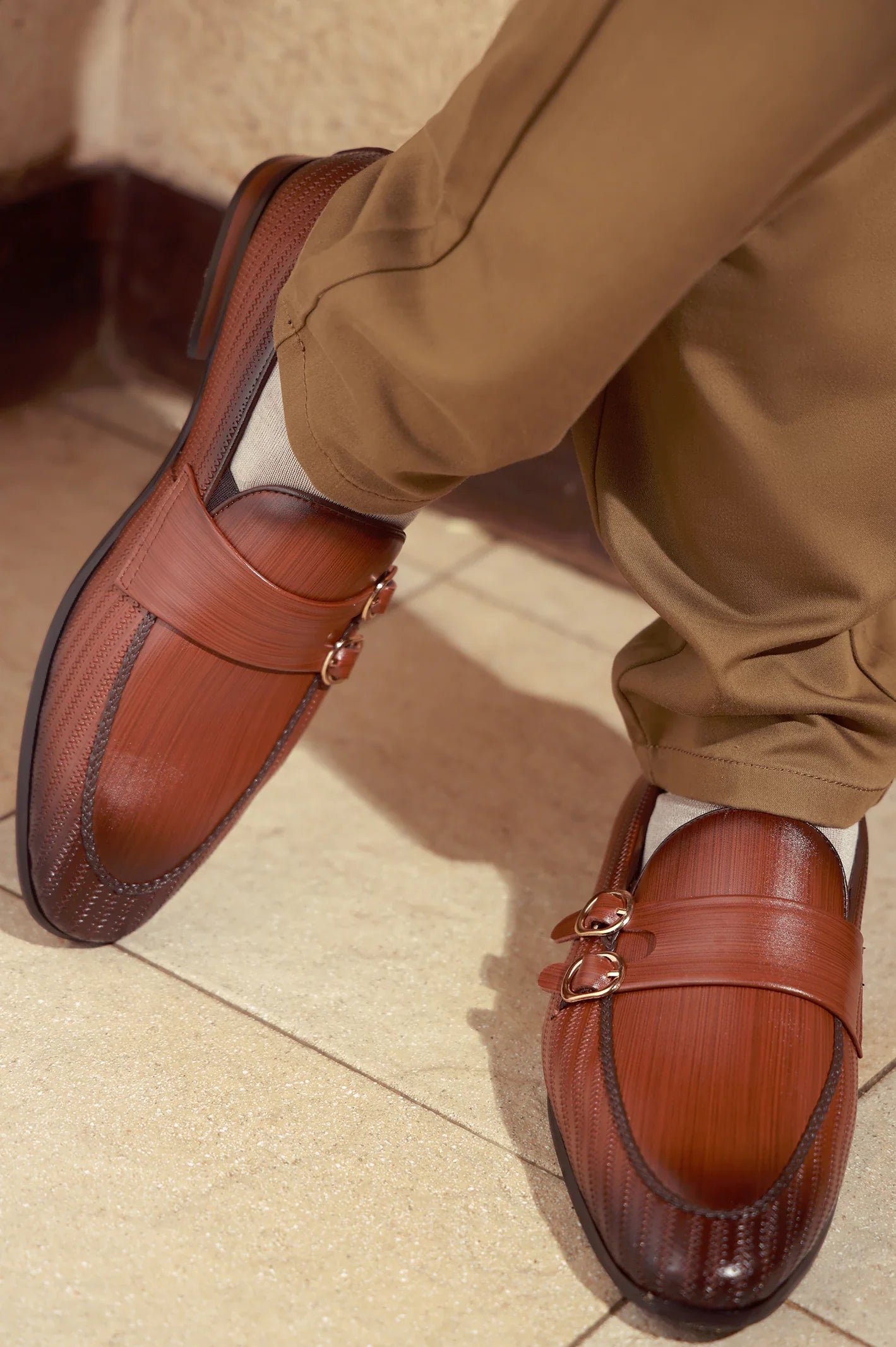 Coffee Men Formal Moccassins